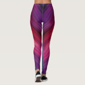 Abstrakte Gradienten | Chevron-Linie Leggings (Rückseite)