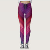 Abstrakte Gradienten | Chevron-Linie Leggings (Vorderseite)