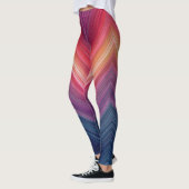 Abstrakte Gradienten | Chevron-Linie Leggings (Links)