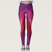 Abstrakte Gradienten | Chevron-Linie Leggings (Vorderseite)