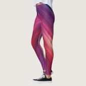 Abstrakte Gradienten | Chevron-Linie Leggings (Links)
