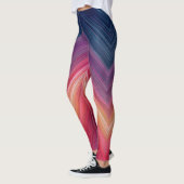 Abstrakte Gradienten | Chevron-Linie Leggings (Links)