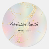 abstrakte Gradienten Imitat Folie Runder Aufkleber (Vorderseite)