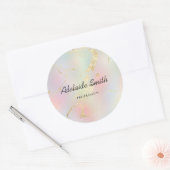 abstrakte Gradienten Imitat Folie Runder Aufkleber (Umschlag)