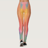 Abstrakte Gradienten | Regenbogen-Drip Leggings (Rückseite)