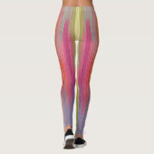 Abstrakte Gradienten | Regenbogen-Drip Leggings (Rückseite)