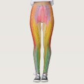 Abstrakte Gradienten | Regenbogen-Drip Leggings (Vorderseite)