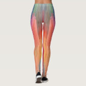 Abstrakte Gradienten | Regenbogen-Drip Leggings (Rückseite)