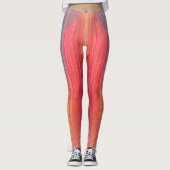 Abstrakte Gradienten | Regenbogen-Drip Leggings (Vorderseite)