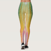 Abstrakte Gradienten | Regenbogen-Drip Leggings (Rückseite)