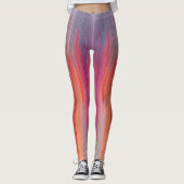 Abstrakte Gradienten | Regenbogen-Drip Leggings (Vorderseite)