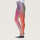 Abstrakte Gradienten | Regenbogen-Drip Leggings (Links)