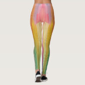 Abstrakte Gradienten | Regenbogen-Drip Leggings (Rückseite)