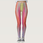 Abstrakte Gradienten | Regenbogen-Drip Leggings (Vorderseite)