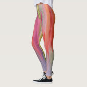 Abstrakte Gradienten | Regenbogen-Drip Leggings (Links)