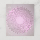 Abstrakte Gradientenmandala. Platzkarte (Außenseite Aufgefaltet)