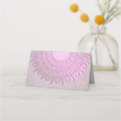 Abstrakte Gradientenmandala. Platzkarte (Rückseite)