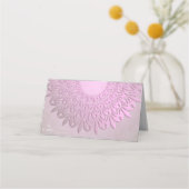 Abstrakte Gradientenmandala. Platzkarte (Vorderseite)