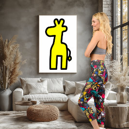 Abstrakte Graffiti Art - Lebhaft und dynamisch Capri Leggings