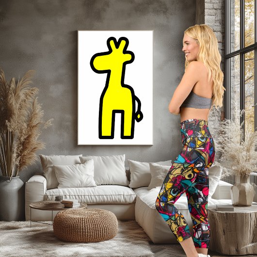 Abstrakte Graffiti Art - Lebhaft und dynamisch Capri Leggings