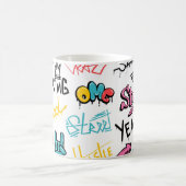 Abstrakte Graffiti-Buchstaben mit g Kaffeetasse (Mittel)