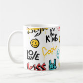 Abstrakte Graffiti-Buchstaben mit g Kaffeetasse (Links)