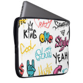 Abstrakte Graffiti-Buchstaben mit g Laptopschutzhülle (Vorne Rechts)