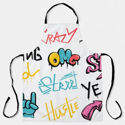 Abstrakte Graffiti-Buchstaben mit g Schürze (Vorderseite)