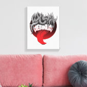 Abstrakte Graffiti-Kunst auf Leinwand mit kühnen (Insitu (Wohnzimmer))
