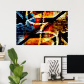 Abstrakte Graffiti Poster (Heimbüro)