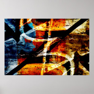 Abstrakte Graffiti Poster