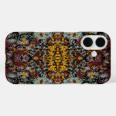 Abstrakte Graffiti-Splatter-Malerei auf Schwarz Case-Mate iPhone Hülle (Rückseite (Horizontal))