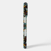 Abstrakte Graffiti-Splatter-Malerei auf Schwarz Case-Mate iPhone Hülle (Rückseite / Rechts)