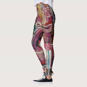 Abstrakte Graffiti Street Art Leggings