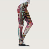 Abstrakte Graffiti Street Art Leggings (Rechts)