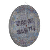 Abstrakte Graffiti Wall Street Art Dartscheibe (Vorderseite Links)