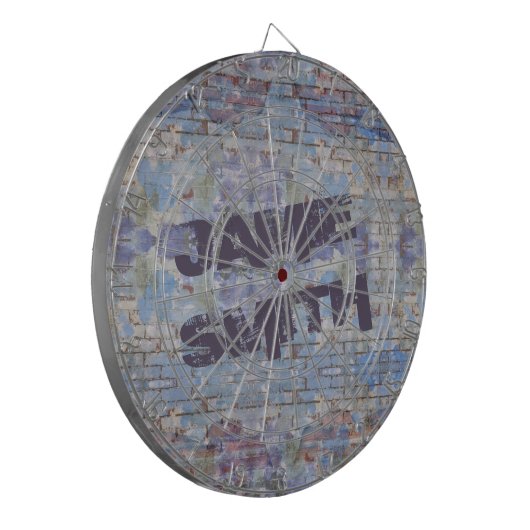 Abstrakte Graffiti Wall Street Art Dartscheibe (Vorderseite Links)