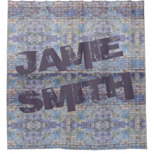 Abstrakte Graffiti Wall Street Art Duschvorhang (Vorderseite)