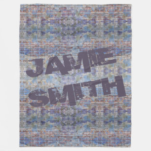 Abstrakte Graffiti Wall Street Art Fleecedecke