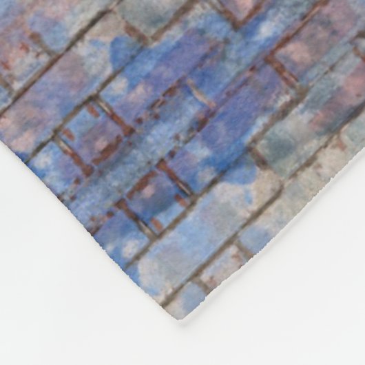 Abstrakte Graffiti Wall Street Art Fleecedecke (Ecke)