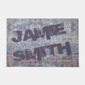 Abstrakte Graffiti Wall Street Art Fußmatte (Vorderseite)