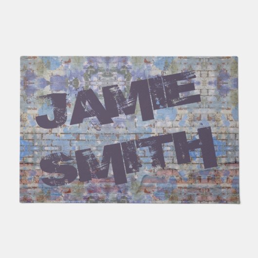 Abstrakte Graffiti Wall Street Art Fußmatte (Vorderseite)