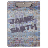 Abstrakte Graffiti Wall Street Art Klemmbrett (Vorderseite)