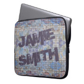 Abstrakte Graffiti Wall Street Art Laptopschutzhülle (Vorderseite Links)