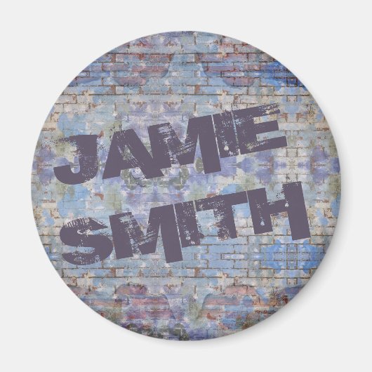 Abstrakte Graffiti Wall Street Art Magnet (Vorne)