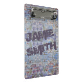 Abstrakte Graffiti Wall Street Art Mini Klemmbrett (Schrägansicht)