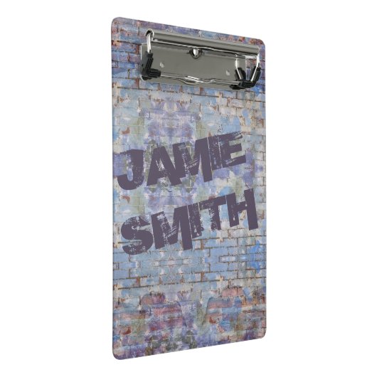 Abstrakte Graffiti Wall Street Art Mini Klemmbrett (Schrägansicht)