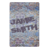 Abstrakte Graffiti Wall Street Art Mini Klemmbrett (Rückseite)