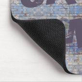 Abstrakte Graffiti Wall Street Art Mousepad (Ecke)