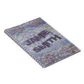 Abstrakte Graffiti Wall Street Art Notizblock (Rechte Seite)